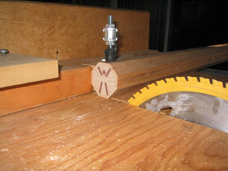 The clamp and guide block allow me to make consistent slices each time.