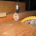 The clamp and guide block allow me to make consistent slices each time.