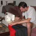 My first time sewing...  Trying to make the skirt for Malou.