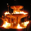 A "fire fountain"