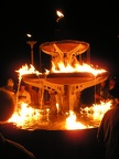 A "fire fountain"