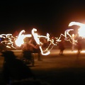 Fire dancers before the burn.