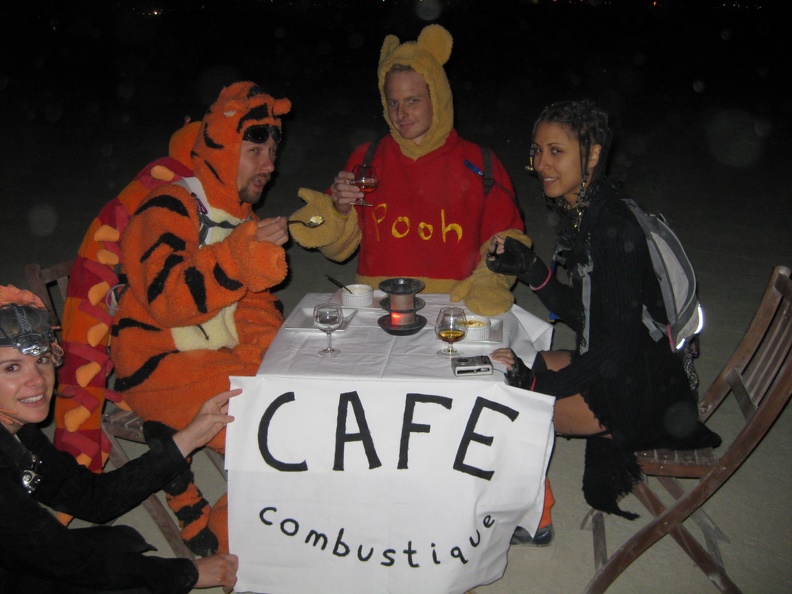 Cafe Combustique first guests