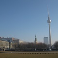 Central square with the Fernsehturn in the background