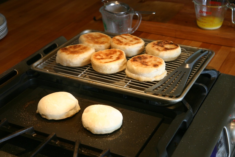 Our first attempt to make English Muffins