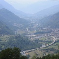 View of Val d'Aosta from the hills