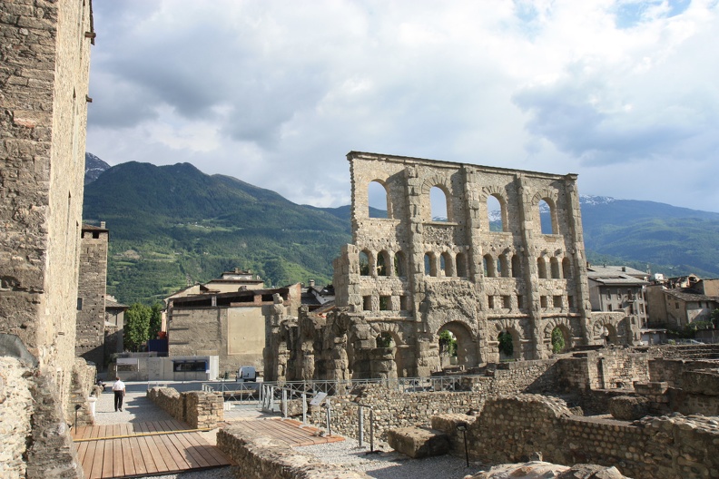Roman theater in Aosta