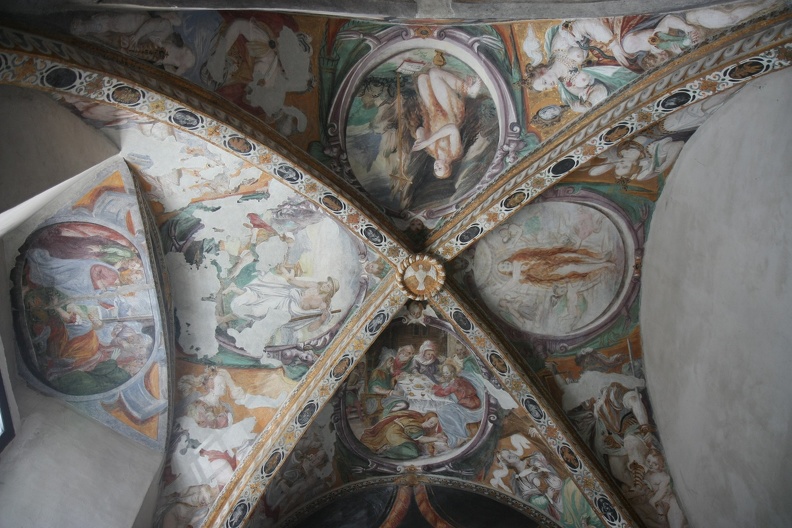 Ceiling of the cathedral in Aosta