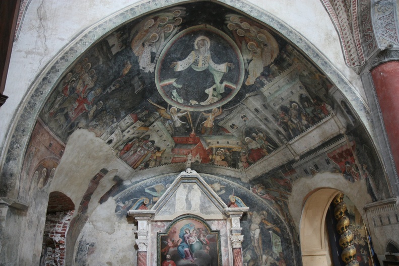 Church frescoes in Saluzzo
