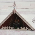 A guy was playing music inside one of the temple areas.