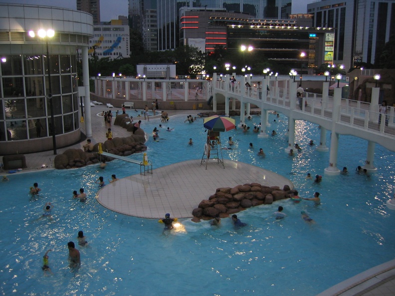 The public pool in Kowloon park.