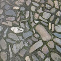 Cobble stones are rounded near the Rhine...