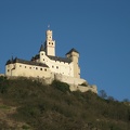 Marksberg castle from the banks of the Rhine