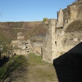 Rheinfels castle was closed for the winter, but there were still good views