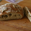 Large holes, but tighter crumb aside from the big holes