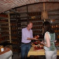 Battista showing us the storeroom